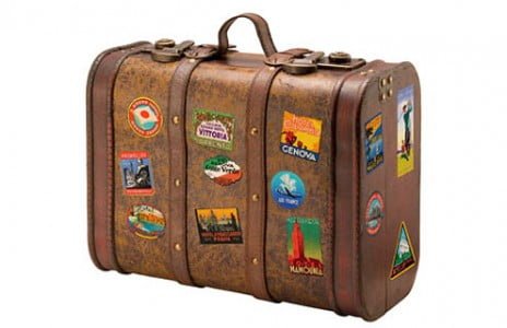 Old suitcase to go to Jimbaran