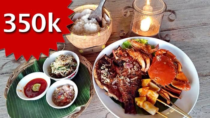 seafood package Jimbaran Bay